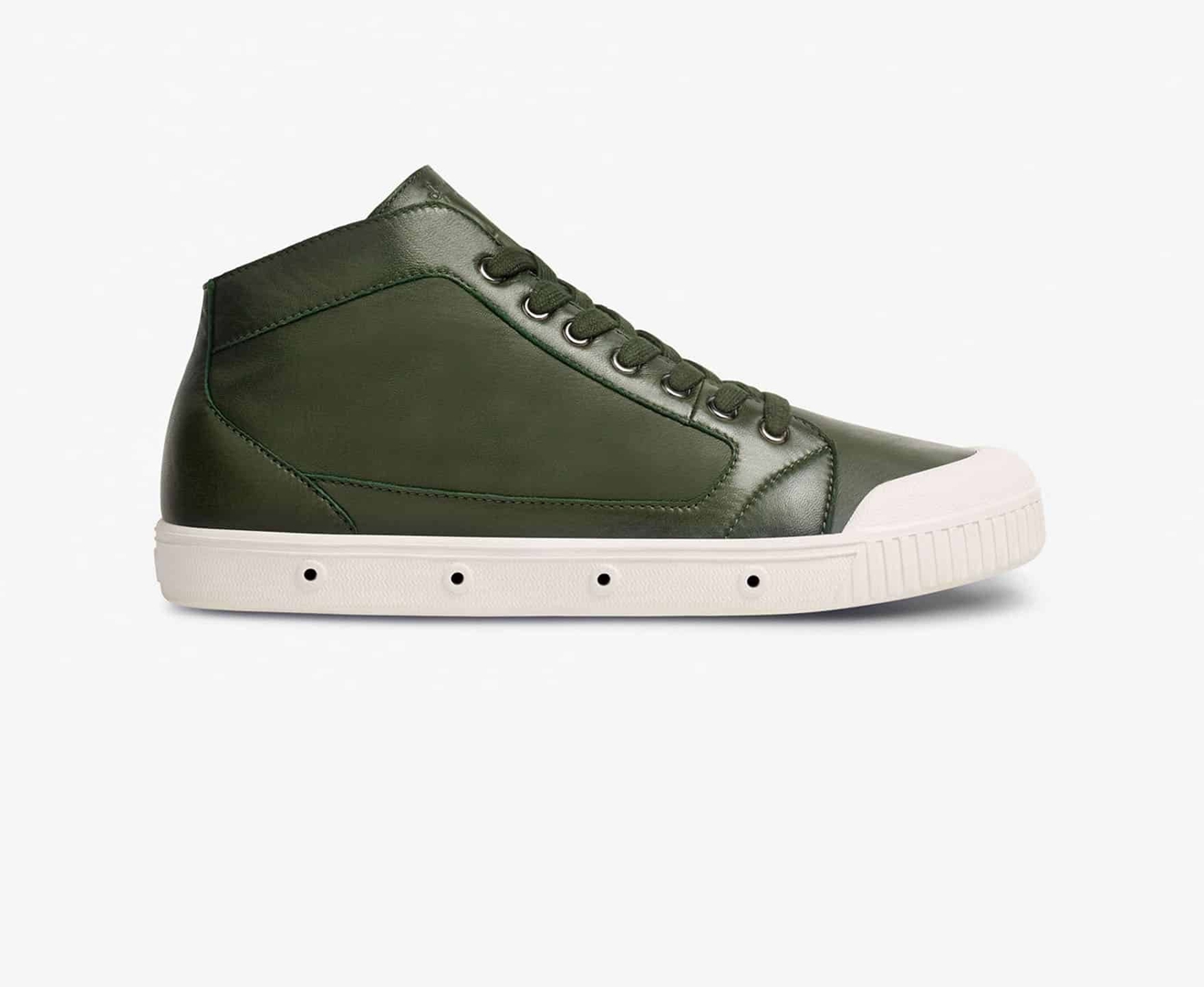 Spring Court M2 LAMBSKIN Men\'s Trainers Dark Green | South Africa-28EQFAKNM